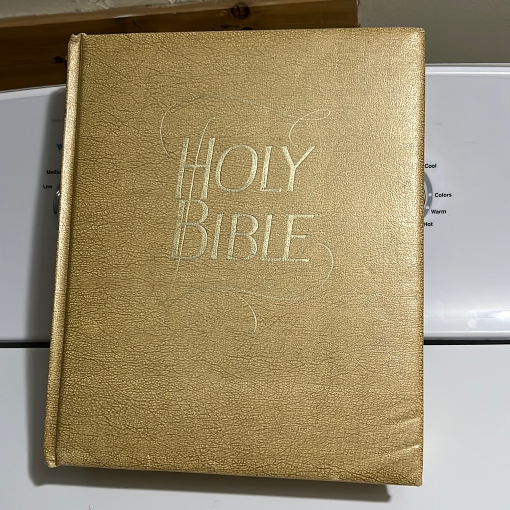 Holy Bible big  leather used